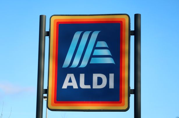 Aldi logo is displayed outside one of its stores