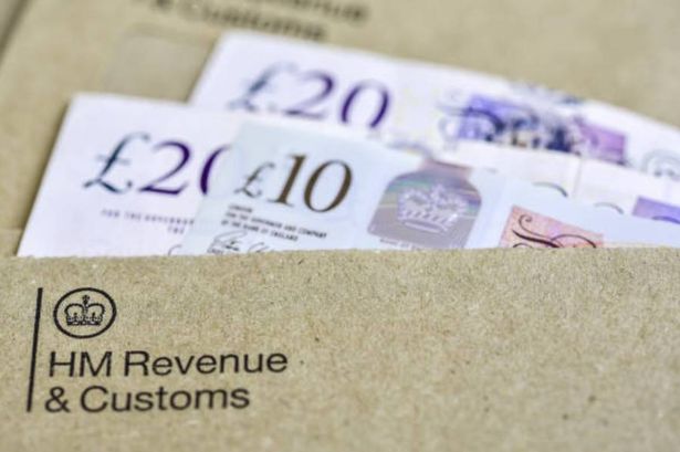 HMRC letter, British pound notes