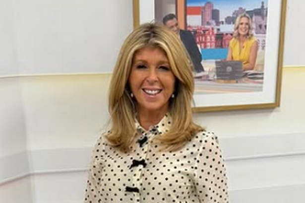 Kate Garraway has been seen wearing the Phase Eight trousers on three occasions in recent weeks