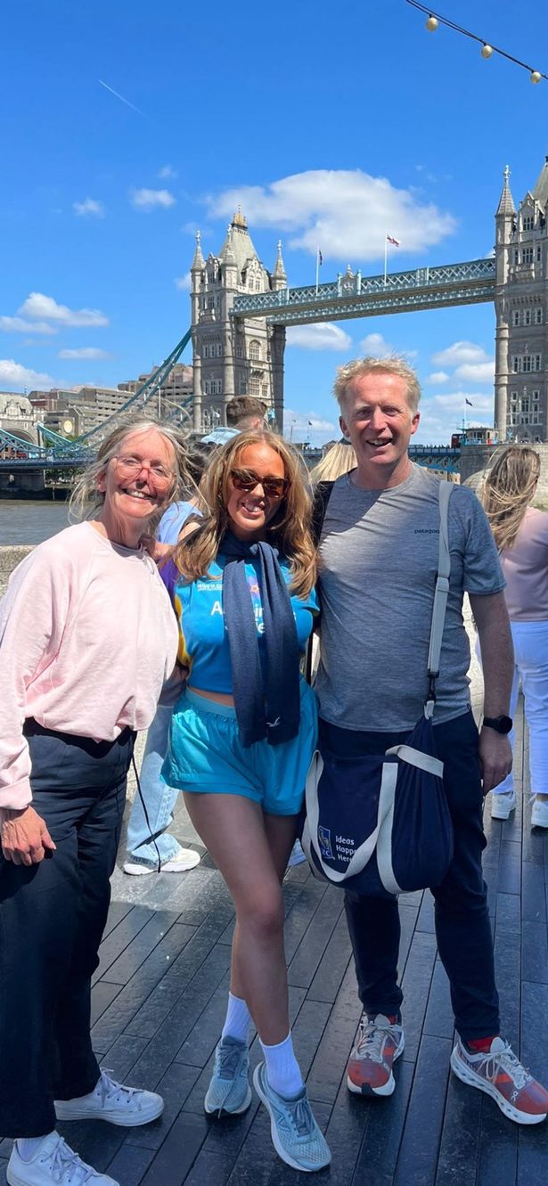 Nicola and Paul with Isobel, who did the Marathon Trek round London for the Alzheimer’s Society with her boyfriend Olly raising over £3,300 in April this year