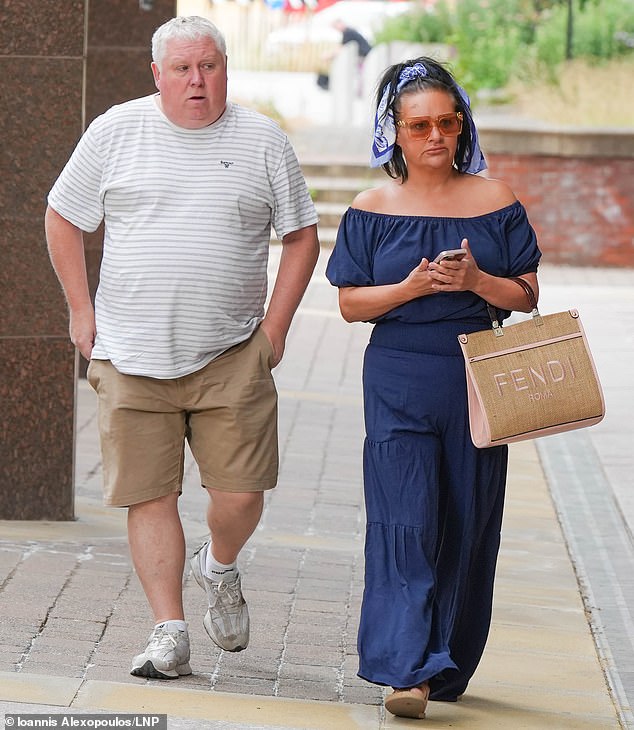 Harvey's parents, Mark and Caroline, attended every day of the trial of their son's killer at Sheffield Crown Court. Pictured on Monday