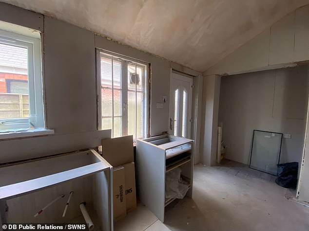 Sea Breeze looks like a building site on the inside and is unfurnished, but could be fixed up to become a dream home by the beach