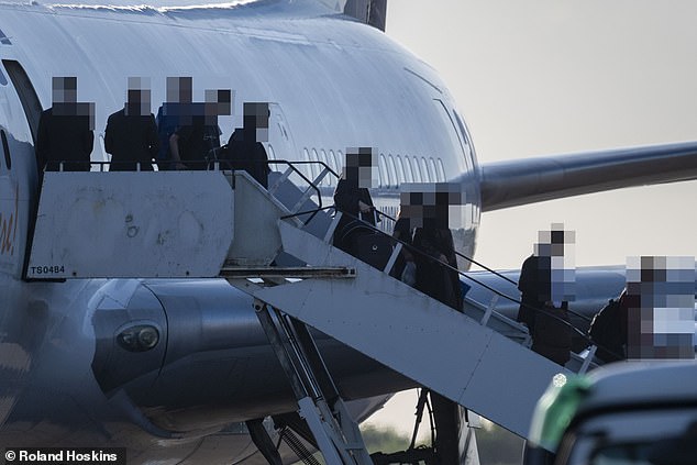 Unmarked government charter planes seen landing at airports including Stansted and RAF Brize Norton packed with hundreds of Afghans in May