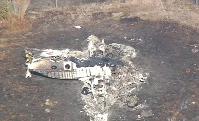 The plane model is the same one involved in the Southend Airport crash on July 13 (pictured)
