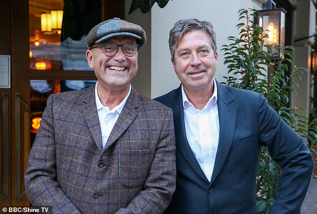 Co-host John Torode (L) was also fired after 20 years following an allegation of racism last month, after he revealed he was the subject of a claim that was upheld as part of an inquiry