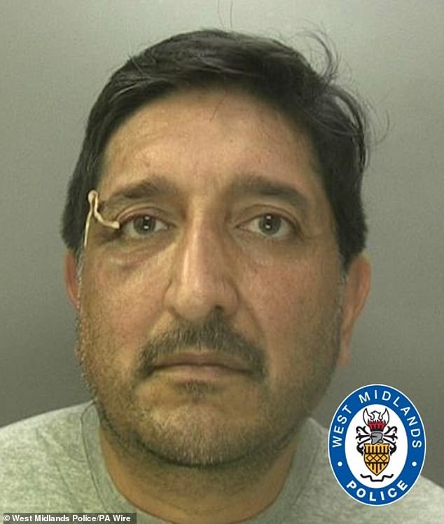 Nazir and his father Mohammed Aslam, 57, (pictured above) have both already been jailed for their part in the bizarre plot, which followed a row between two Asian families over wedding clothes and escalated into an assassination attempt in a Birmingham cul-de-sac