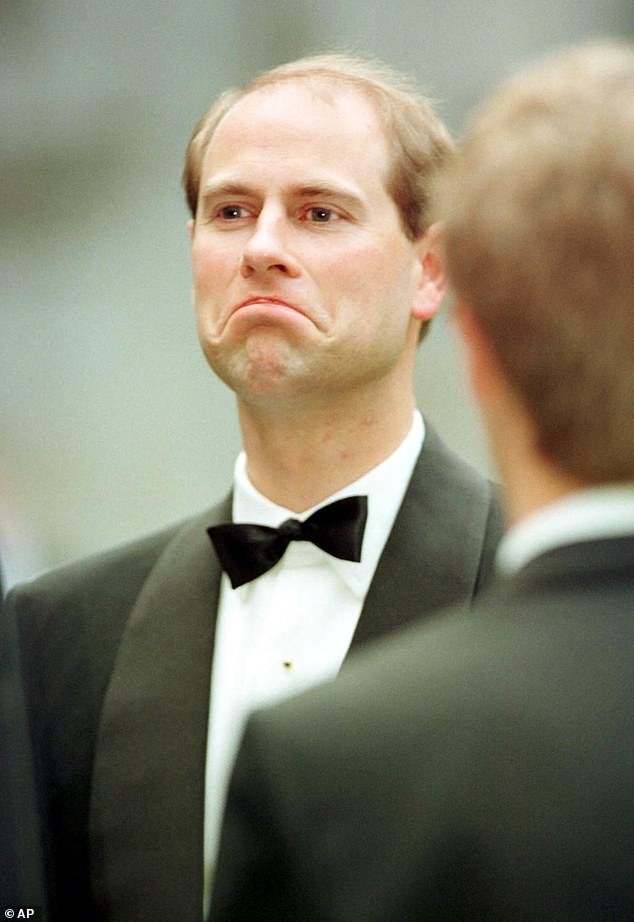 Edward just days before his wedding in June 1999