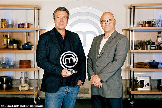 While his co-star John Torode [left] was also sacked after two decades over allegations that he used the N-word, which he claims to have 'absolutely no recollection' of