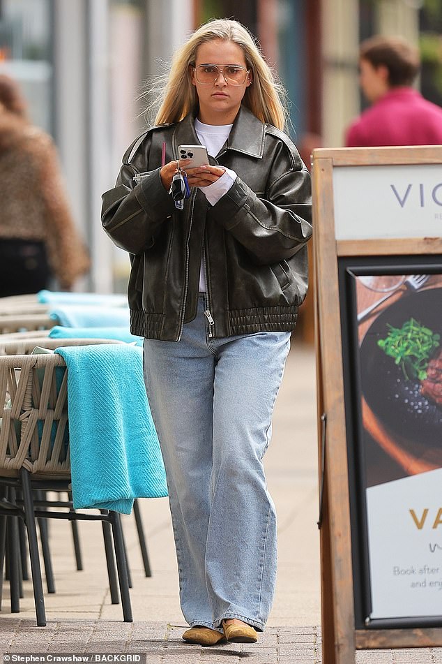 It came as she stepped out near home on Monday morning