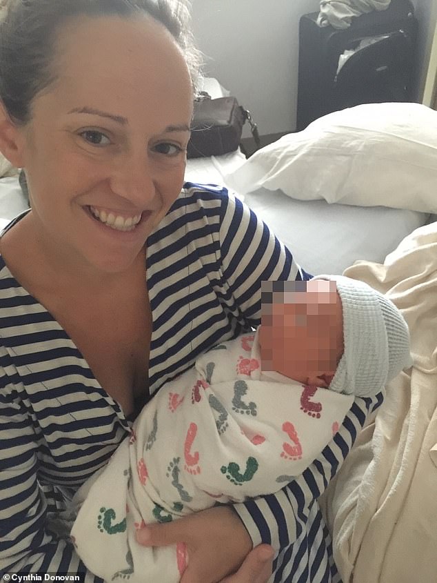 Donovan with her son, Brian, soon after he arrived in August 2016