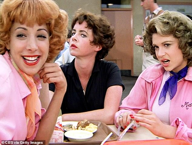 She revealed that Travolta had a well-known crush on co-star Newton-John and recalled how Stockard Channing¿s special brownies hilariously blurred her memories of the film¿s wrap party; (Didi Conn as Frenchy, Stockard Channing as Betty Rizzo and Dinah Manoff as Marty Maraschino)