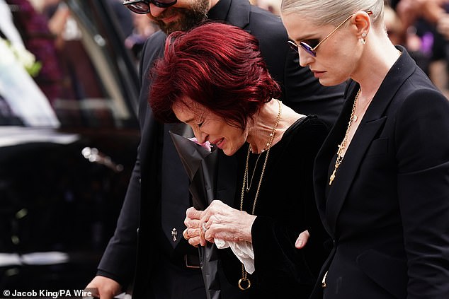 Sharon was seen last week beside her children including Jack and Kelly Osbourne