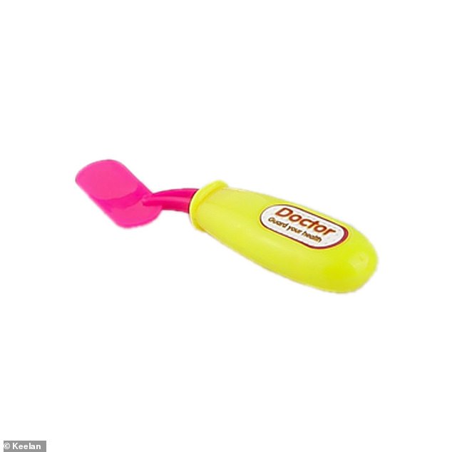 The blue plastic tool, much like the one pictured, was supposed to be a very safe scalpel
