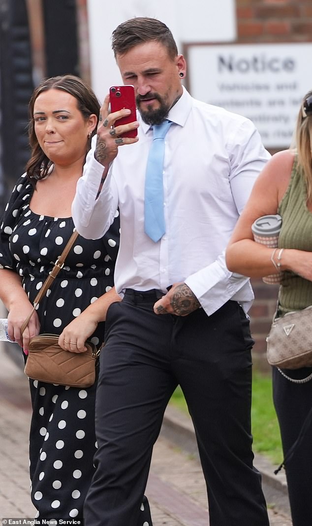 Hill denied causing death by dangerous driving. He told a woman at the crash scene: 'I was looking for my drink. I didn¿t even see her. What will I get?¿