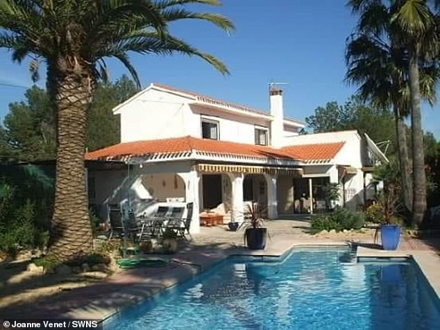 Joanne was then faced with Spain 's tough tenancy laws which could have seen her spend years and thousands of pounds to evict the tenant, who was a Spanish citizen. Pictured: Joanne's luxury Spanish villa
