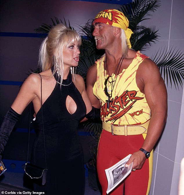 It was the same year he tied the knot with his first wife Linda, after the pair enjoyed a whirlwind romance in the early 1980s (pictured in 1996)