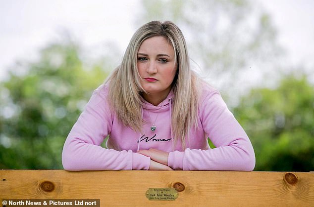 Zoey McGill (pictured), the grieving mother of Jack Woodley