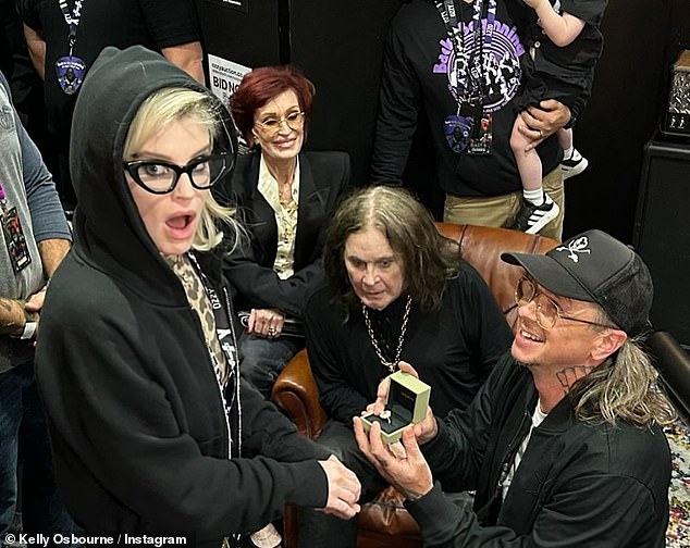 Just two days before she got engaged to Sid Wilson at Ozzy's final performance with his band in Villa Park, Birmingham, Kelly said her father was feeling 'amazing'
