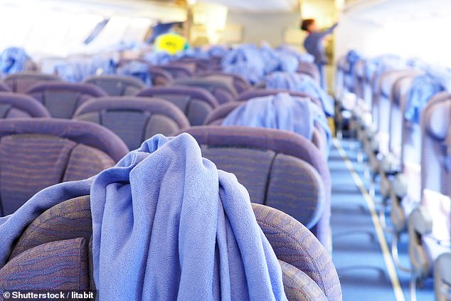 Travellers have been urged to not use the free plane blankets given out on some journeys
