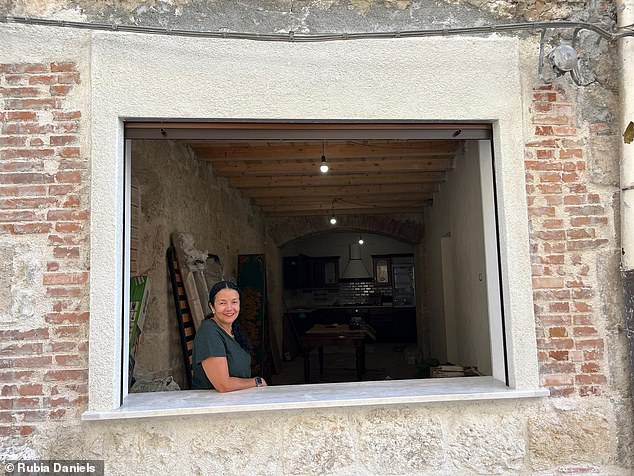 No regrets: Rubia Daniels told the Daily Mail she has no regrets about buying €1 houses