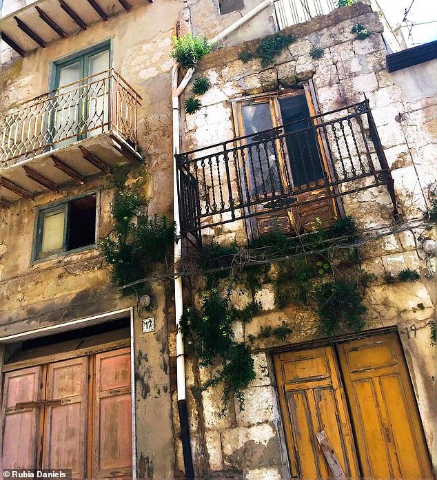 Needs some work: One of the €1 houses Rubia purchased in Sicily before renovation works