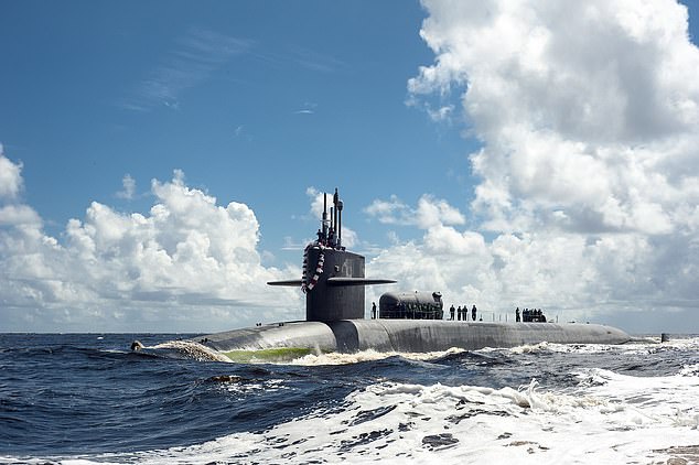 The Ohio-class guided missile submarine USS Georgia (SSGN 729)