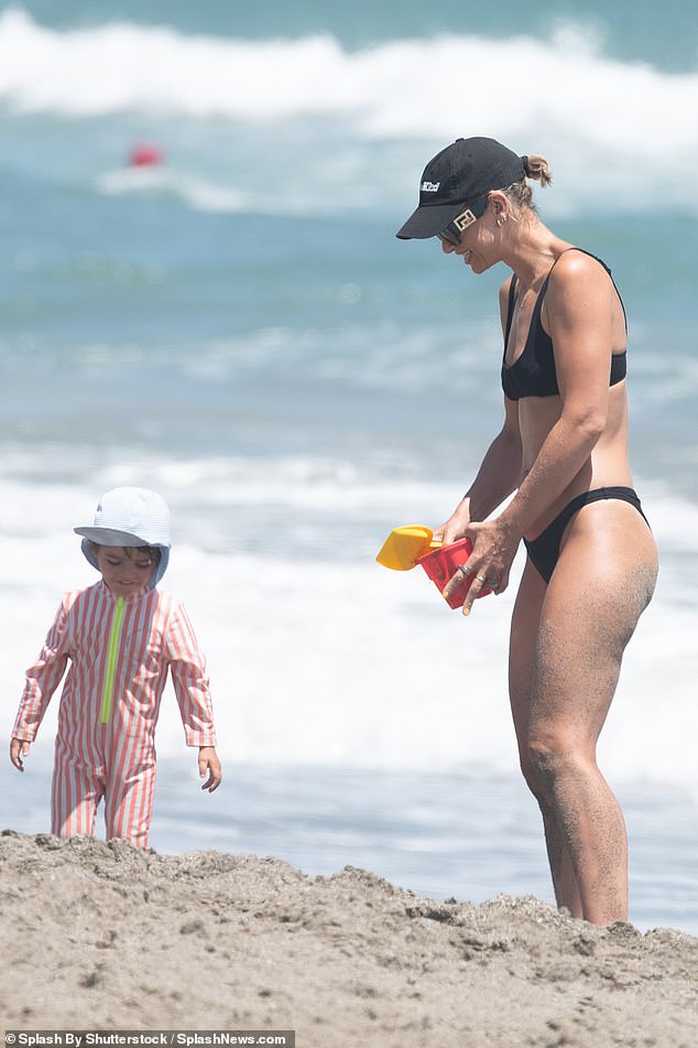 Otto couldn't contain his happiness as he played in the sand