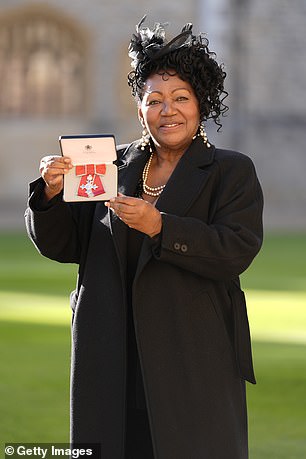 Recognition: Liz was appointed MBE in the King's last birthday honours for services to music and charity