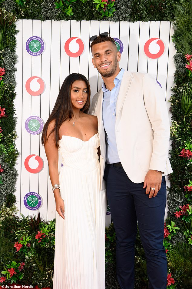 Kai Fagan and Sanam Harrinanan (pictured on July 4) have tied the knot, taking to Instagram on Saturday to confirm that they are officially husband and wife
