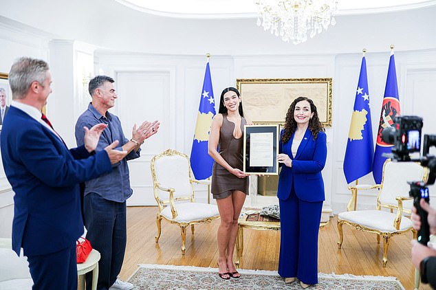 She was granted Albanian in 2022 by President Bajram Begaj for her role in spreading Albania's fame internationally through music