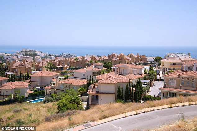 The Rivera del sol housing complex in Mijas, Spain where the Brit gunman was apprehended and arrested
