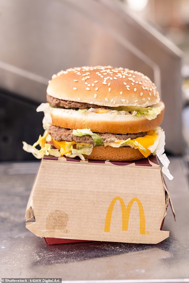 Some locals on Zakynthos have half-jokingly speculated, George fancied a fast food treat and pointed out that it is one of only a handful of Greek islands that boasts a McDonald’s restaurant pictured: A McDonald's Big Mac burger