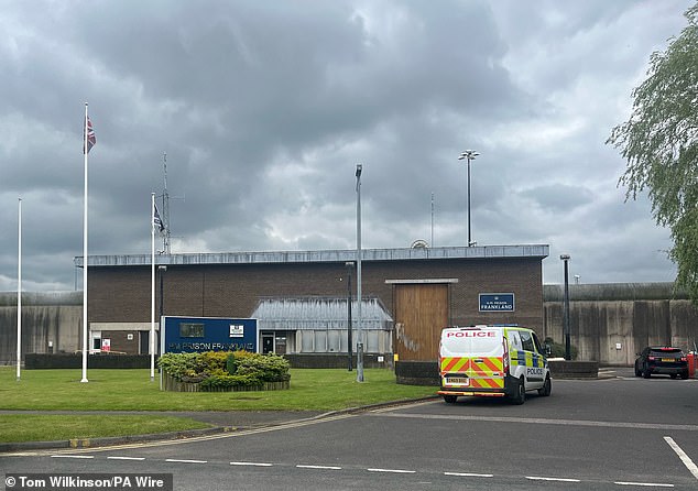 HMP Frankland in Durham, where Abedi is accused of brutally attacking prison guards in April this year