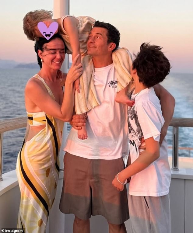 Orlando and Katy (pictured) last reunited in July for a mini reunion in Italy with their daughter Daisy and his son Flynn, 14, who he shares with ex-wife, Miranda Kerr