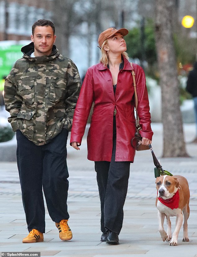 Florence Pugh has reportedly got engaged to actor boyfriend Finn Cole after 'finding something special' together; pictured December 2024
