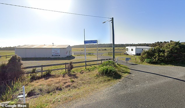 The plane is understood to have departed George Town airport (pictured) about midday on Saturday
