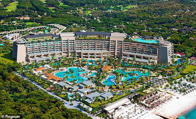 The influencer has once again jetted off on holiday, this time to the luxury 5-star Regnum The Crown hotel (pictured), which has been 'carefully curated to deliver a true family holiday without compromise'