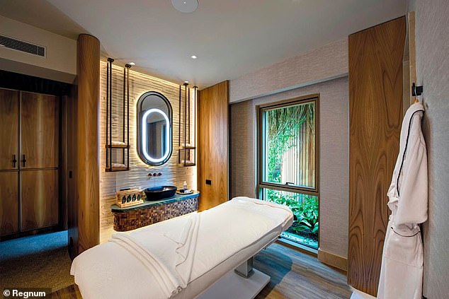 The hotel offers a relaxing spa if Molly and Tommy choose to take some time out for a massage or treatments