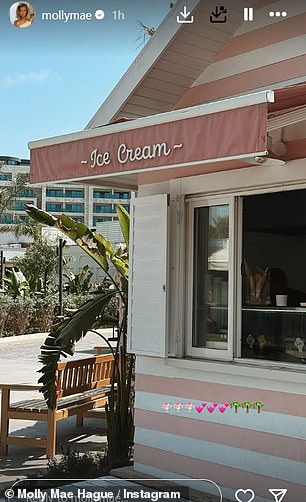Molly shared the hotel's delicious ice cream selection