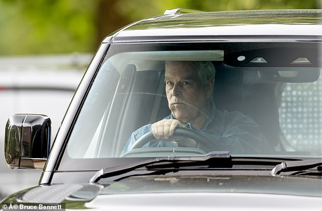 Prince Andrew and Sarah Ferguson were spotted in public for the first time yesterday after a scathing new biography about the Duke of York's life was released