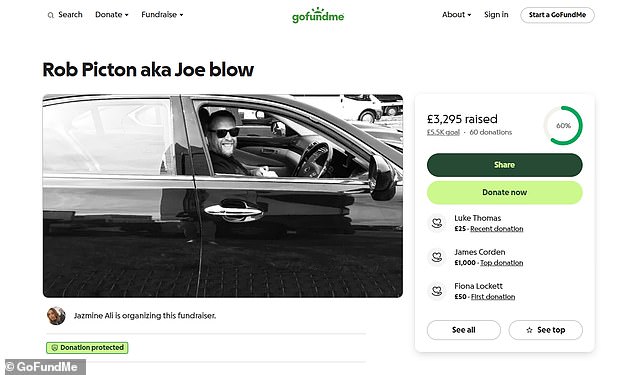 A GoFundMe page has been set up to support Rob's family following his passing, with over £3,000 raised so far