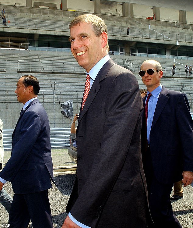 Prince Andrew, in 2004, visiting the £170million circuit being built in Shanghai for China¿s ¿rst Grand Prix