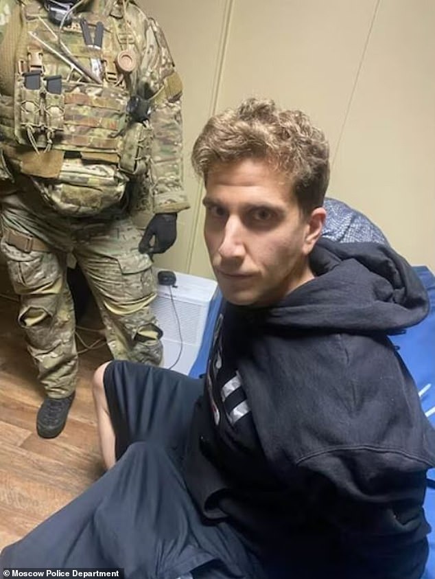 A newly released image showed stone-faced Bryan Kohberger when he was arrested in his parents' Pennsylvania home on December 30, 2022