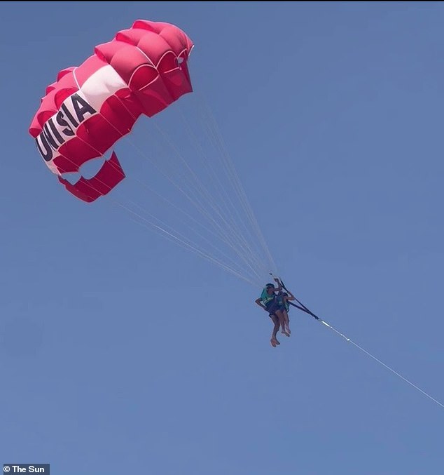She says she burst into tears as soon as she landed and immediately reported the incident to the water sports centre's manager and the police