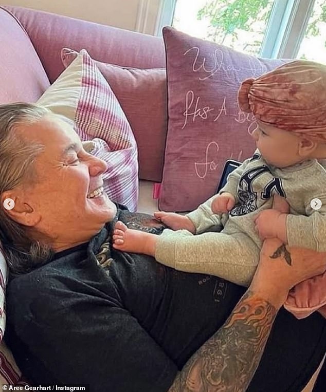 Ozzy, who died last month aged 76, was seen playing with Jack's children and beaming broadly as he spent time with his family