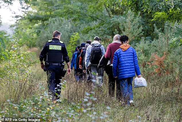 According to figures, the number of people applying for asylum in Germany for the first time fell by more than half in the first six months of the year