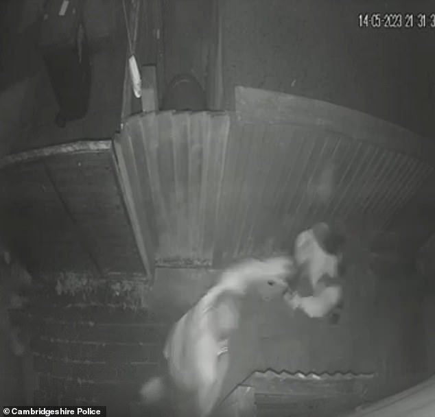 The victim fought back and pushed the spade away from his face in an attempt to stop Lloyd