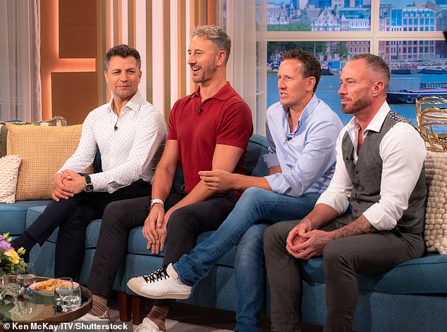 James was joined by his The Return Of The Legends co-stars Brendan Cole and Pasha Kovalev , Vincent Simone and Ian Waite - who are also Strictly dancers just like him