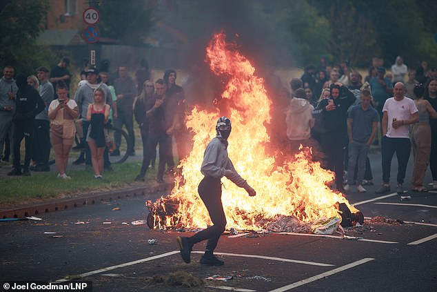Rioting broke out in the aftermath of the Southport murders of three childen
