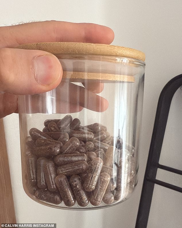 The placenta was later turned into pills by drying and grinding the organ into a powder that's then encapsulated